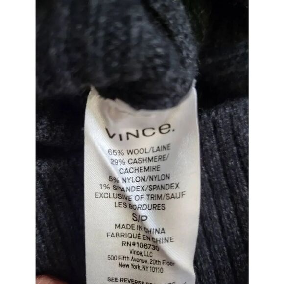 Vince Dark Grey Wool Knit Skirt S - Picture 3 of 3